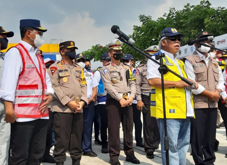 Antisipasi Arus Balik Lebaran, One Way Dilepas di Pintu Tol Kalikangkung